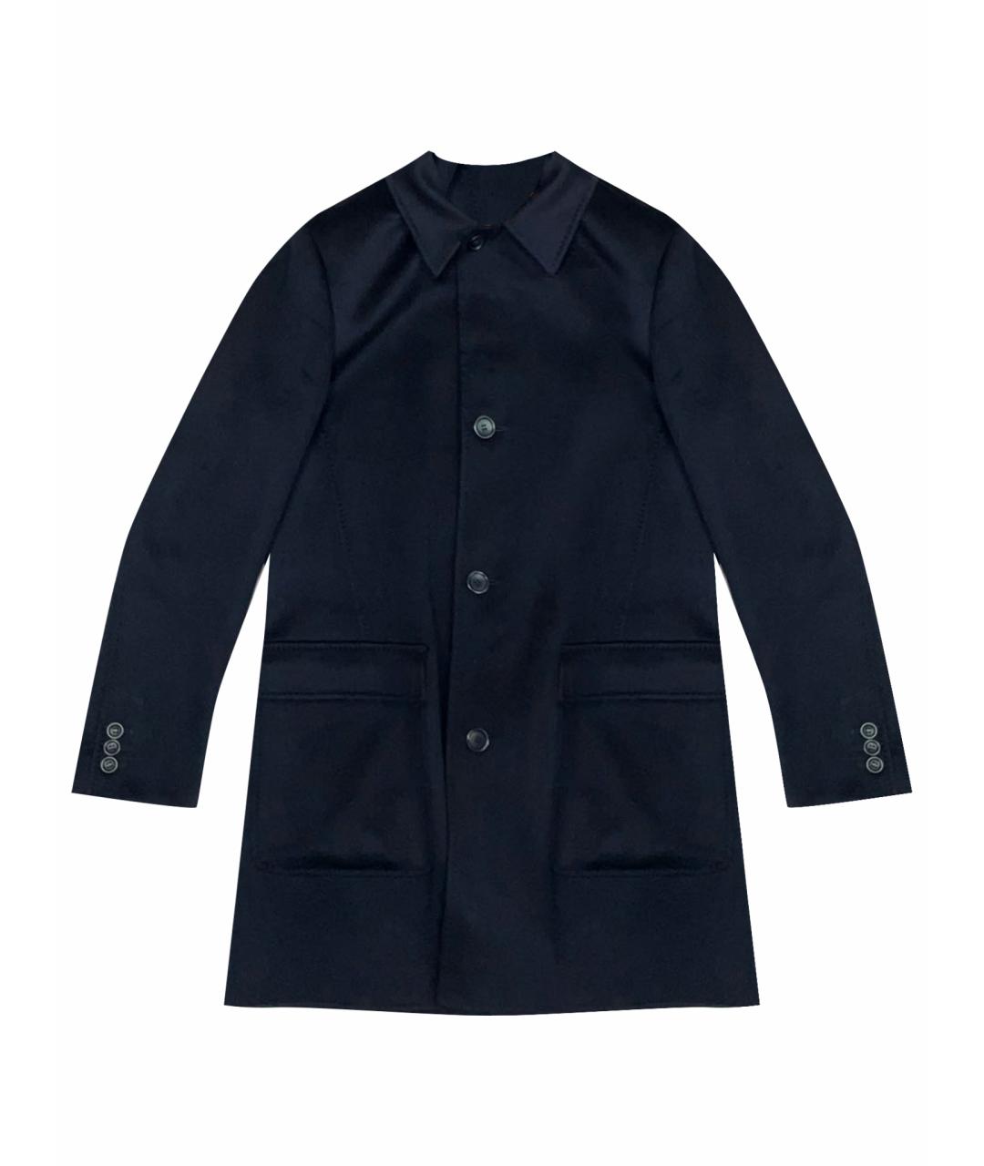 LORO PIANA Синее кашемировое пальто, фото 1