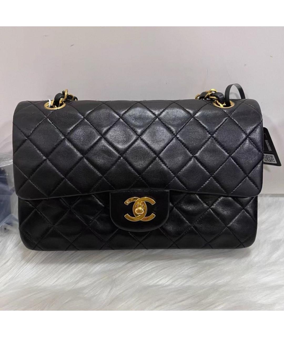CHANEL Черная кожаная сумка через плечо, фото 2