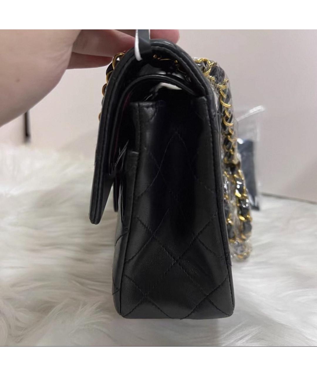 CHANEL Черная кожаная сумка через плечо, фото 5