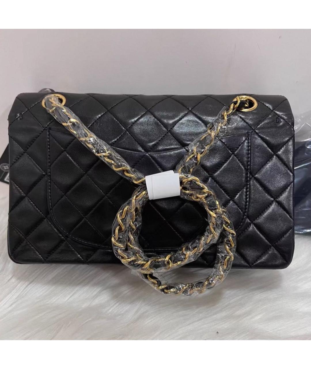 CHANEL Черная кожаная сумка через плечо, фото 3