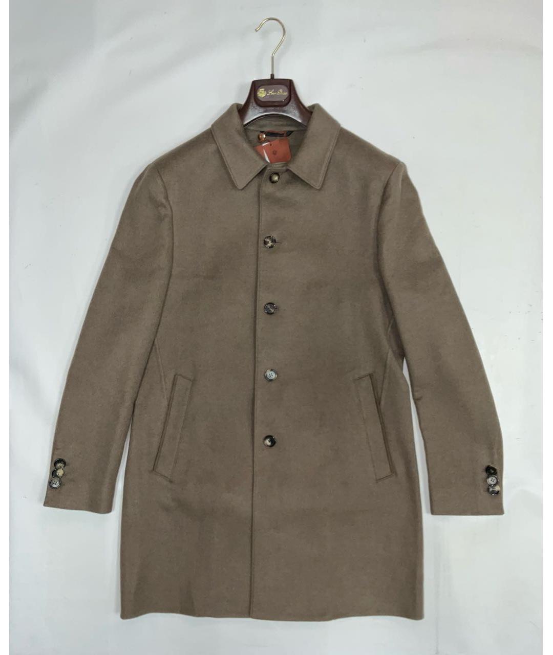 LORO PIANA Бежевое кашемировое пальто, фото 9