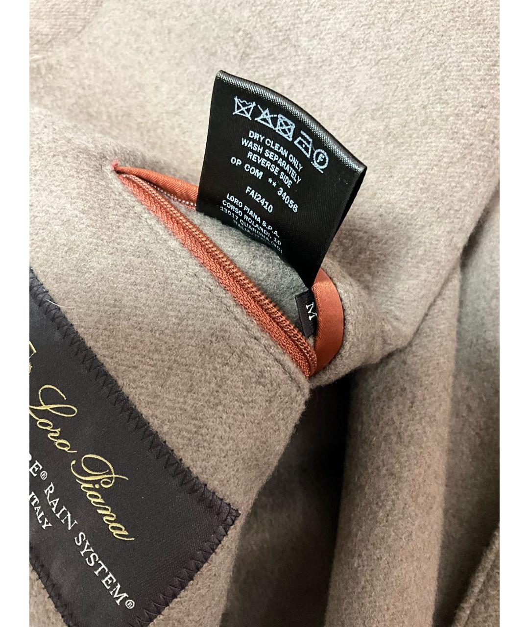 LORO PIANA Бежевое кашемировое пальто, фото 7