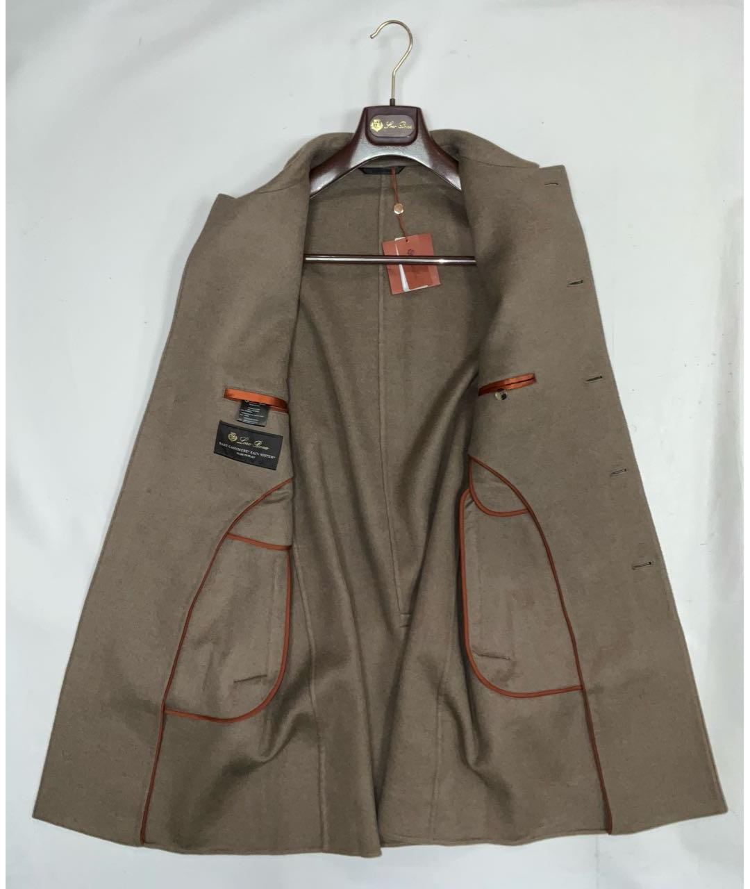 LORO PIANA Бежевое кашемировое пальто, фото 2