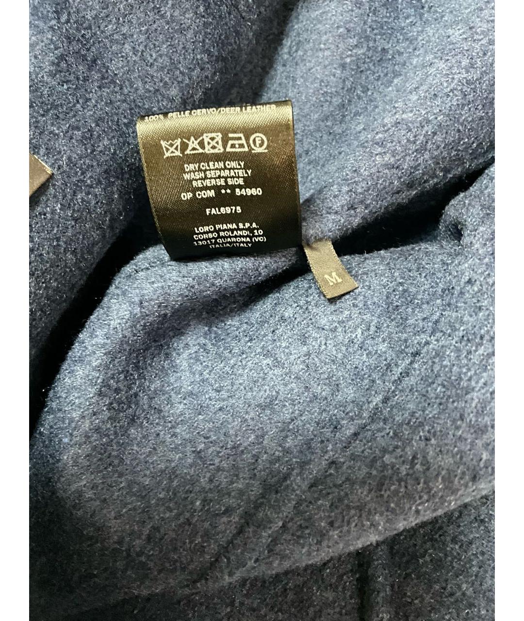 LORO PIANA Синее кашемировое пальто, фото 5