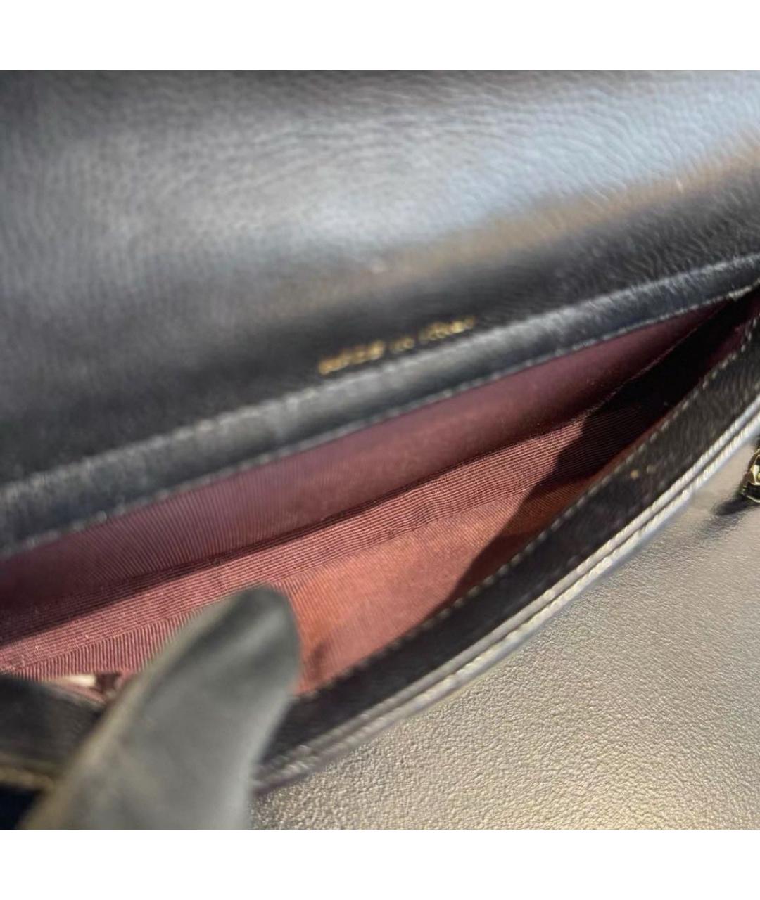 CHANEL Черная кожаная сумка через плечо, фото 5