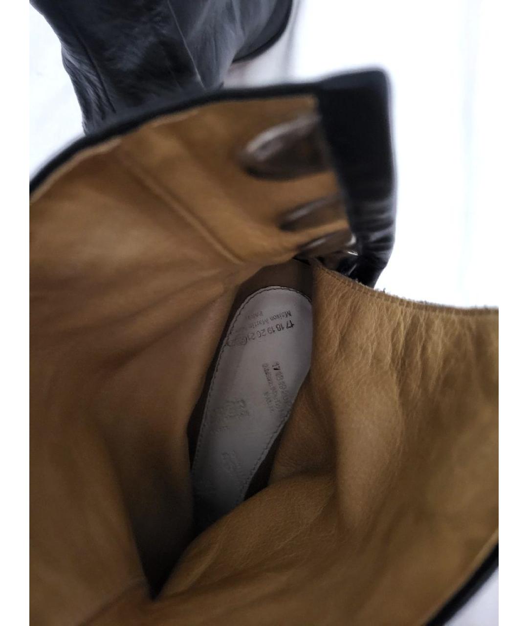 MAISON MARGIELA Черные кожаные ботильоны, фото 7