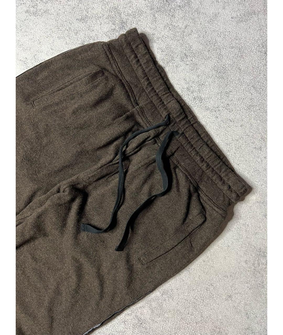 HAIDER ACKERMANN Хаки вискозные брюки узкие, фото 2