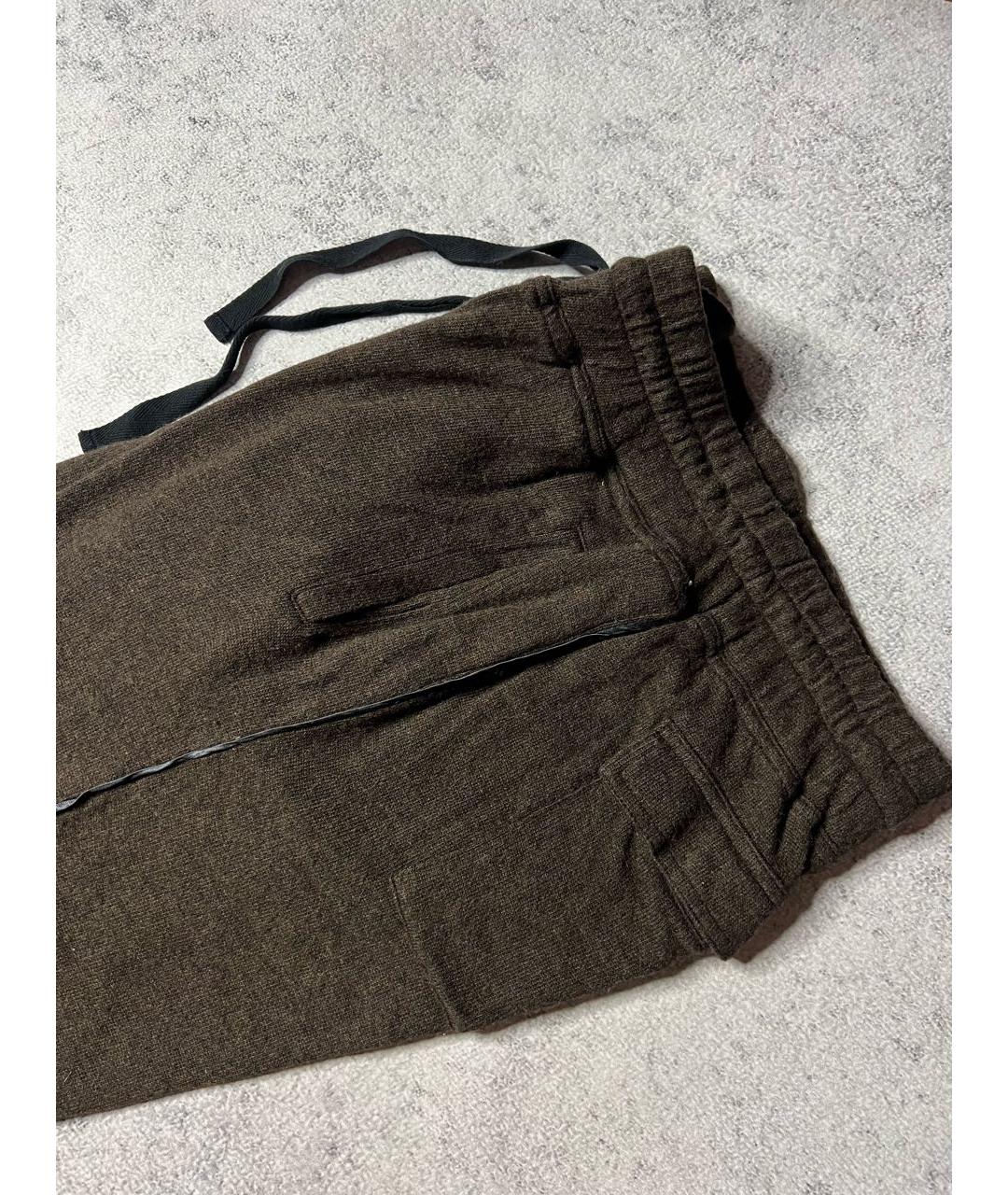 HAIDER ACKERMANN Хаки вискозные брюки узкие, фото 4