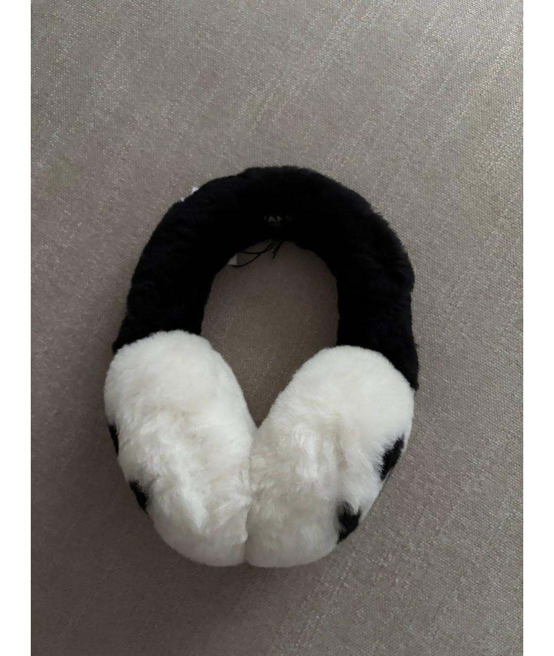 CHANEL Белые шерстяные наушники, фото 3