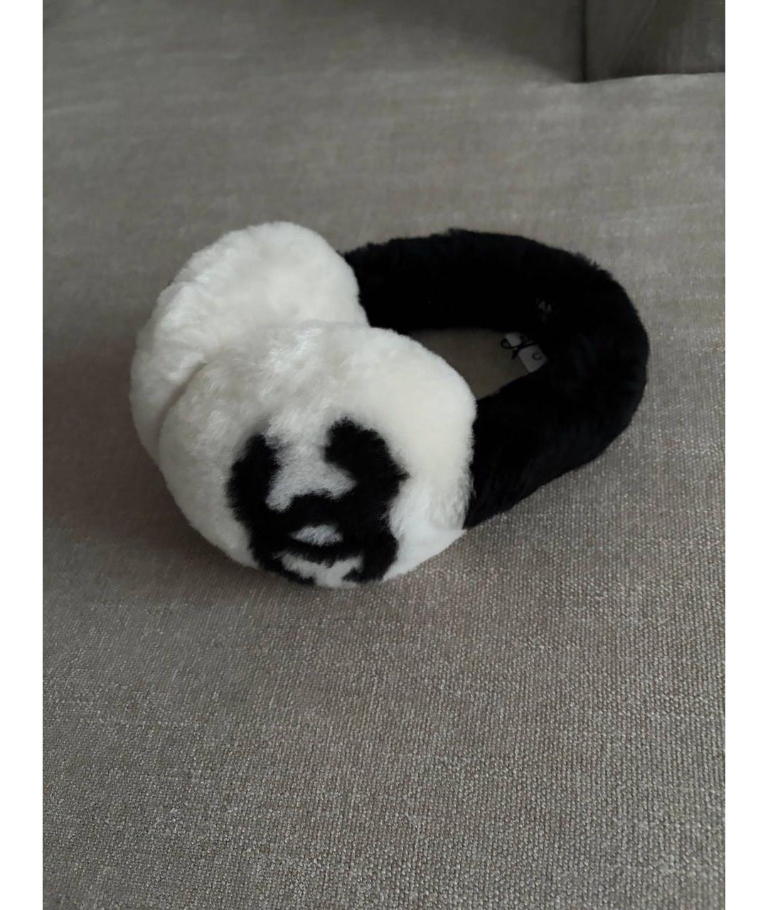 CHANEL Белые шерстяные наушники, фото 2