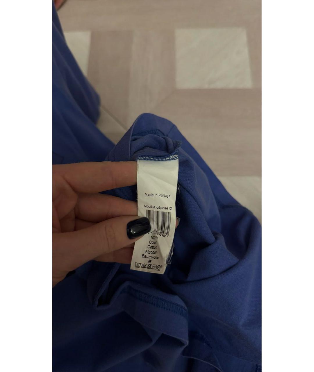 KENZO Темно-синяя хлопковая футболка, фото 7