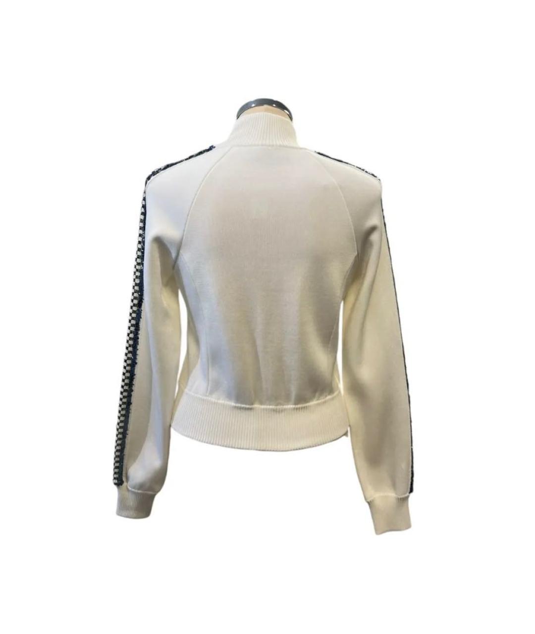 CHANEL Белый вискозный кардиган, фото 3