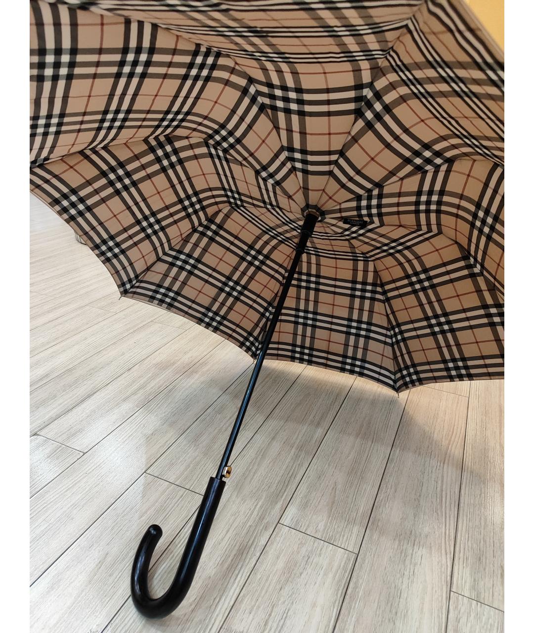 BURBERRY Бежевый зонт, фото 4