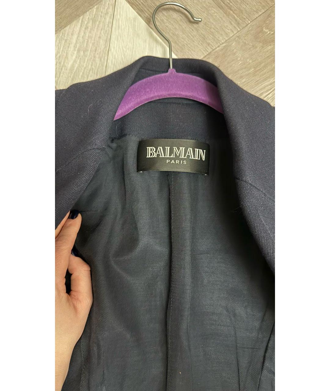 BALMAIN Темно-синий жакет/пиджак, фото 6