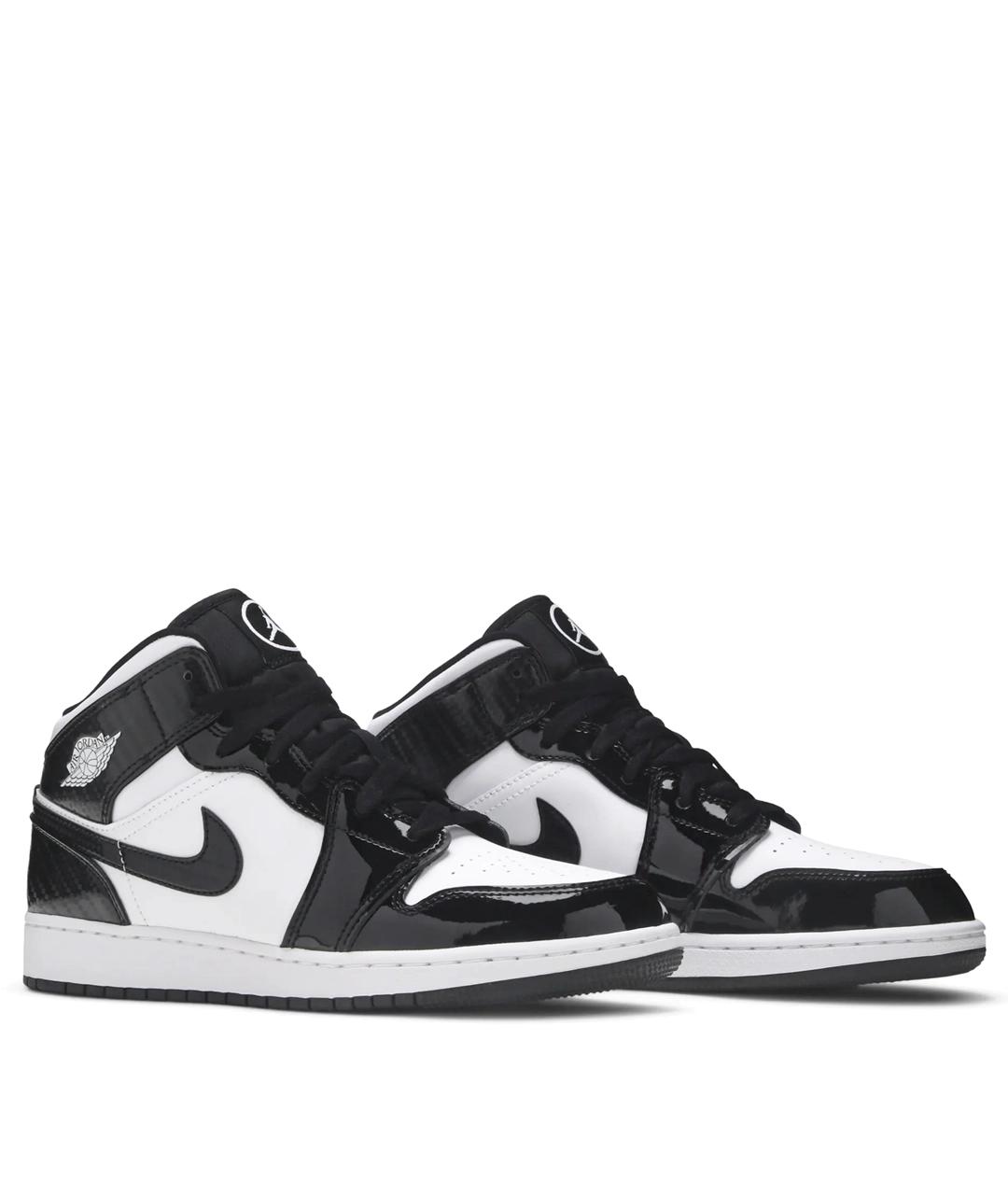 JORDAN Черные кроссовки из лакированной кожи, фото 2