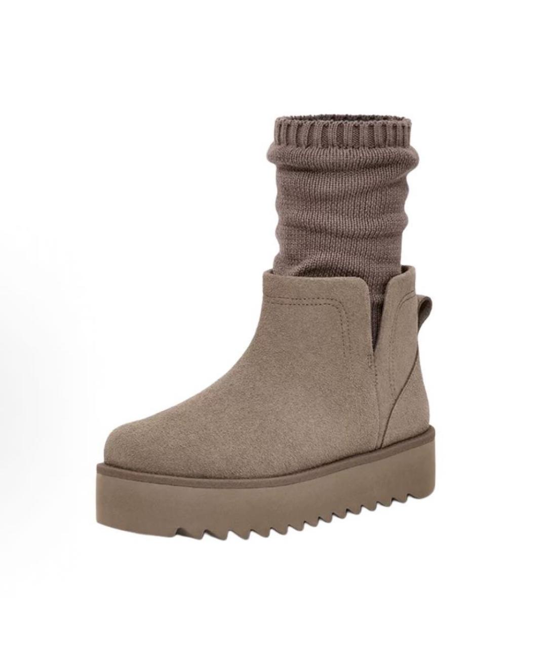 UGG AUSTRALIA Серые замшевые ботинки, фото 2