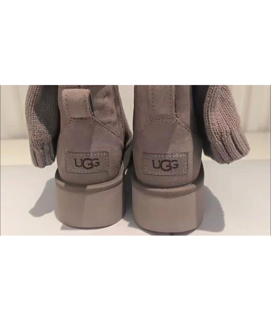 UGG AUSTRALIA Серые замшевые ботинки, фото 6