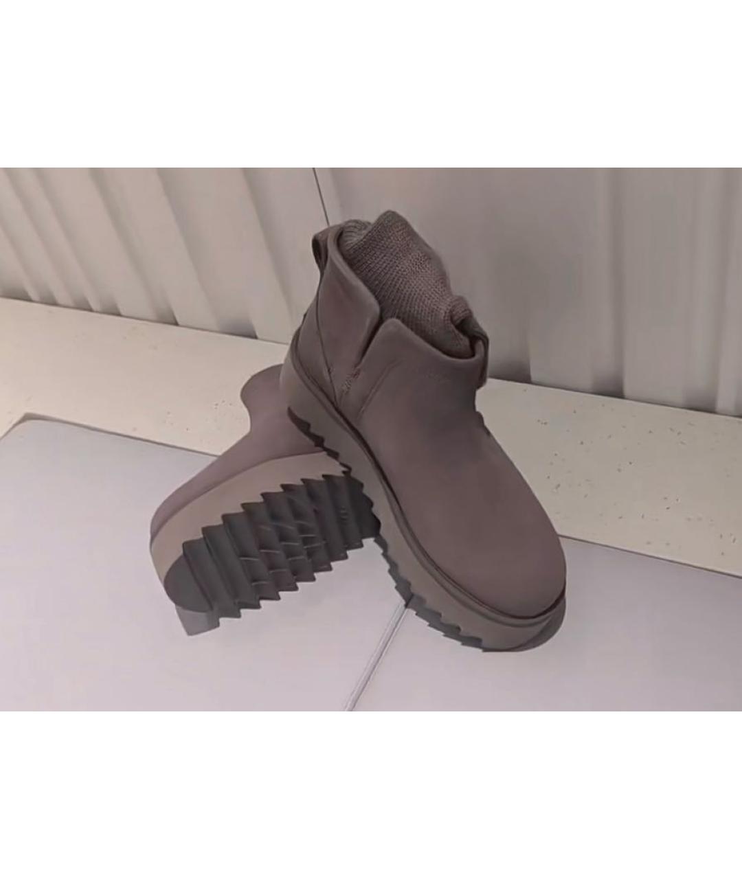 UGG AUSTRALIA Серые замшевые ботинки, фото 5