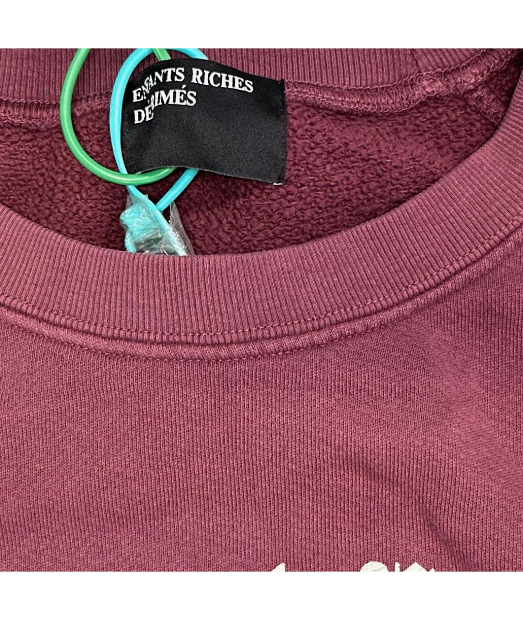 Enfants Riches Déprimés Бордовый хлопковый джемпер / свитер, фото 2
