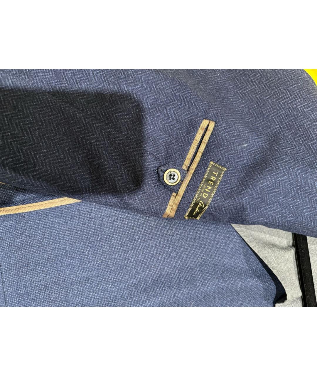 CORNELIANI Синий шерстяной пиджак, фото 3