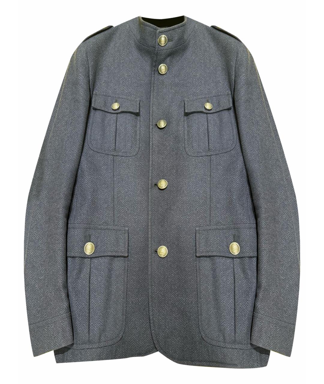 CORNELIANI Синий шерстяной пиджак, фото 1