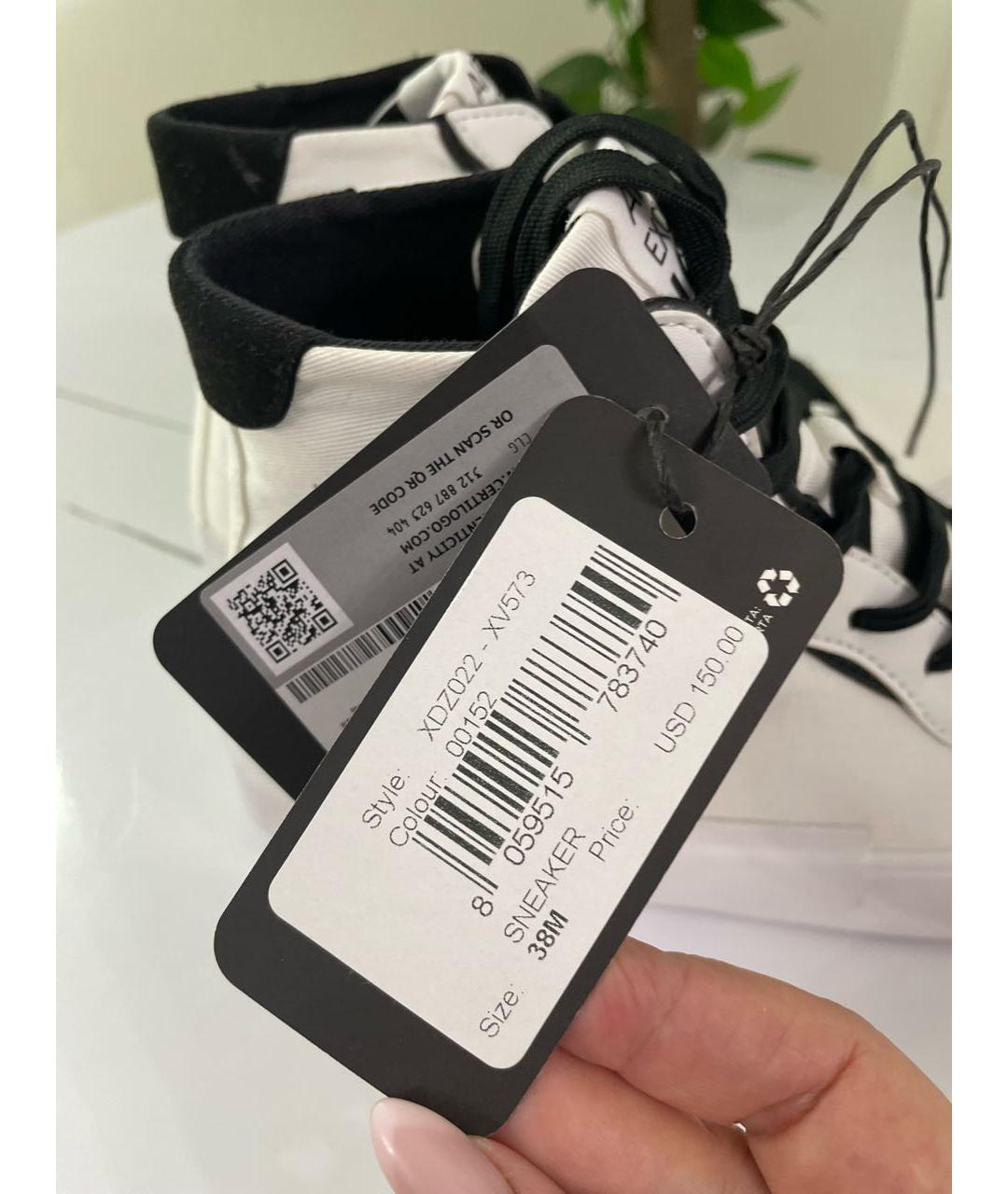 ARMANI EXCHANGE Белые текстильные кеды, фото 6