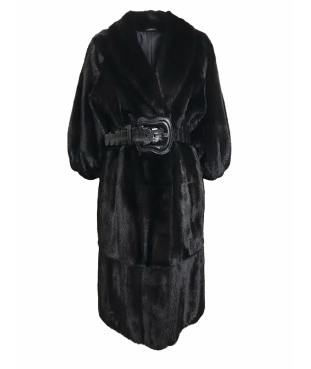 FENDI Черная меховая шуба, фото 1