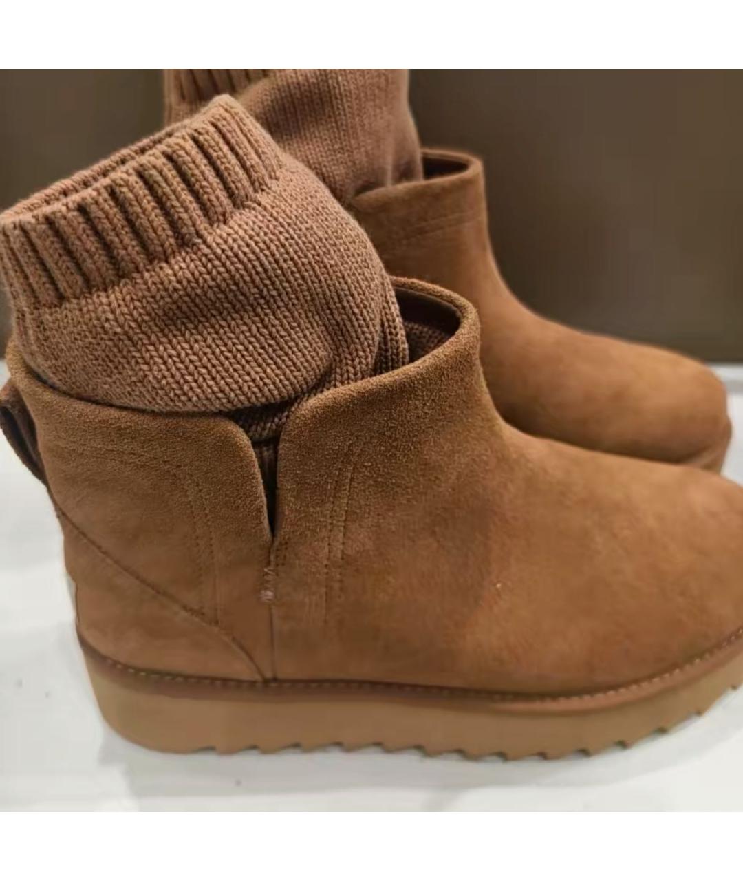 UGG AUSTRALIA Коричневые замшевые ботинки, фото 7
