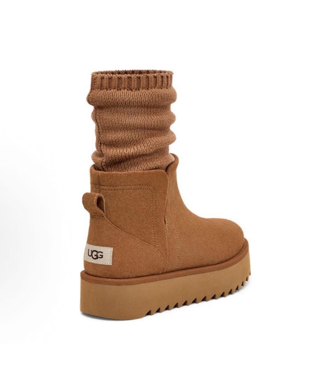 UGG AUSTRALIA Коричневые замшевые ботинки, фото 3