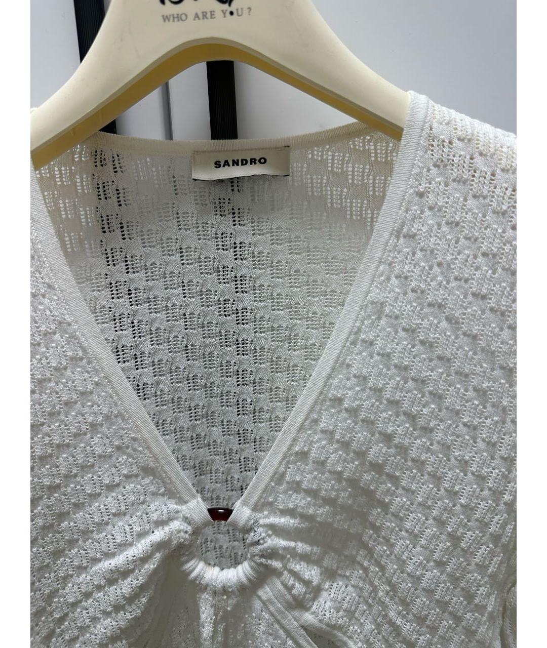 SANDRO Белый джемпер / свитер, фото 3