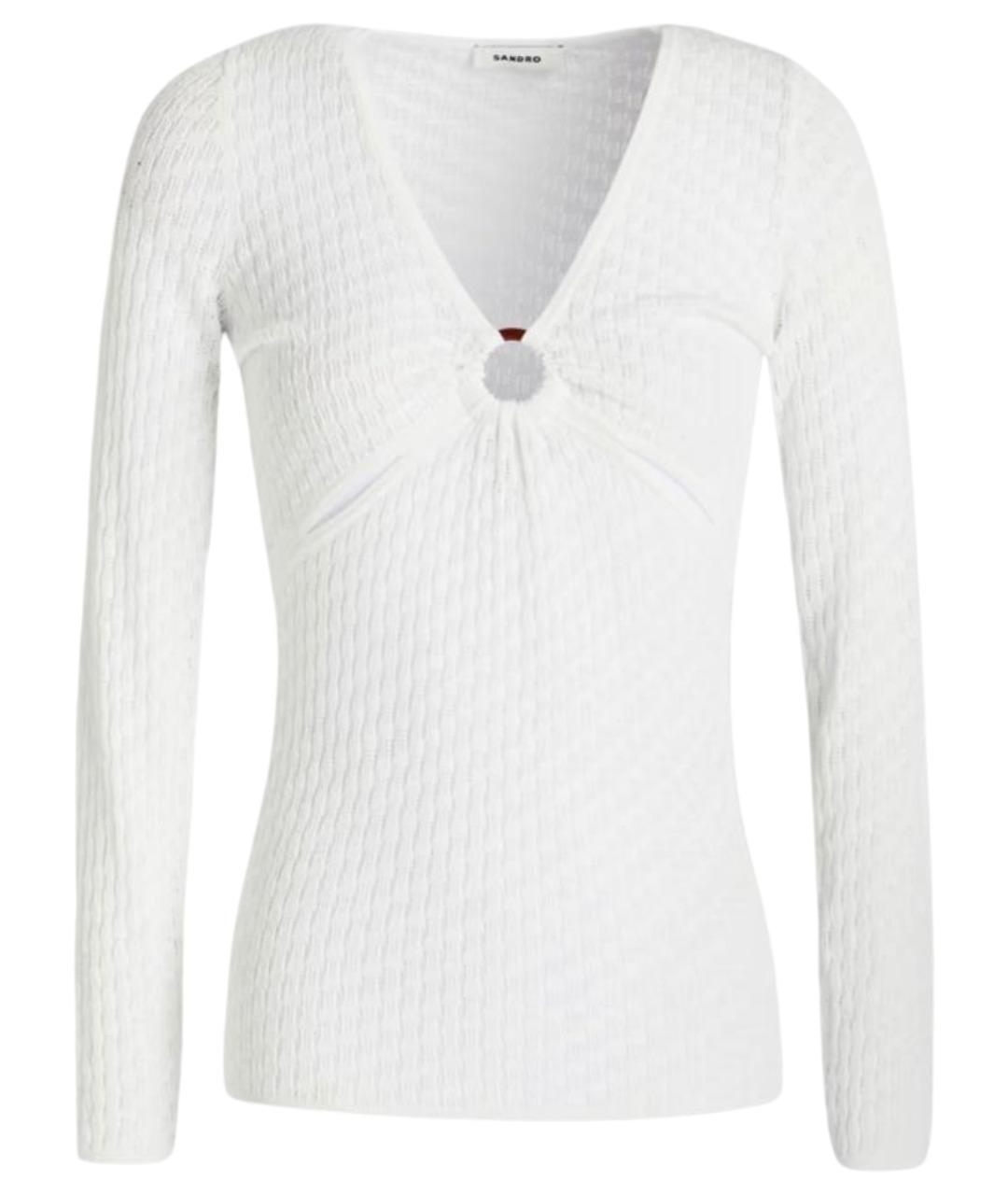 SANDRO Белый джемпер / свитер, фото 1
