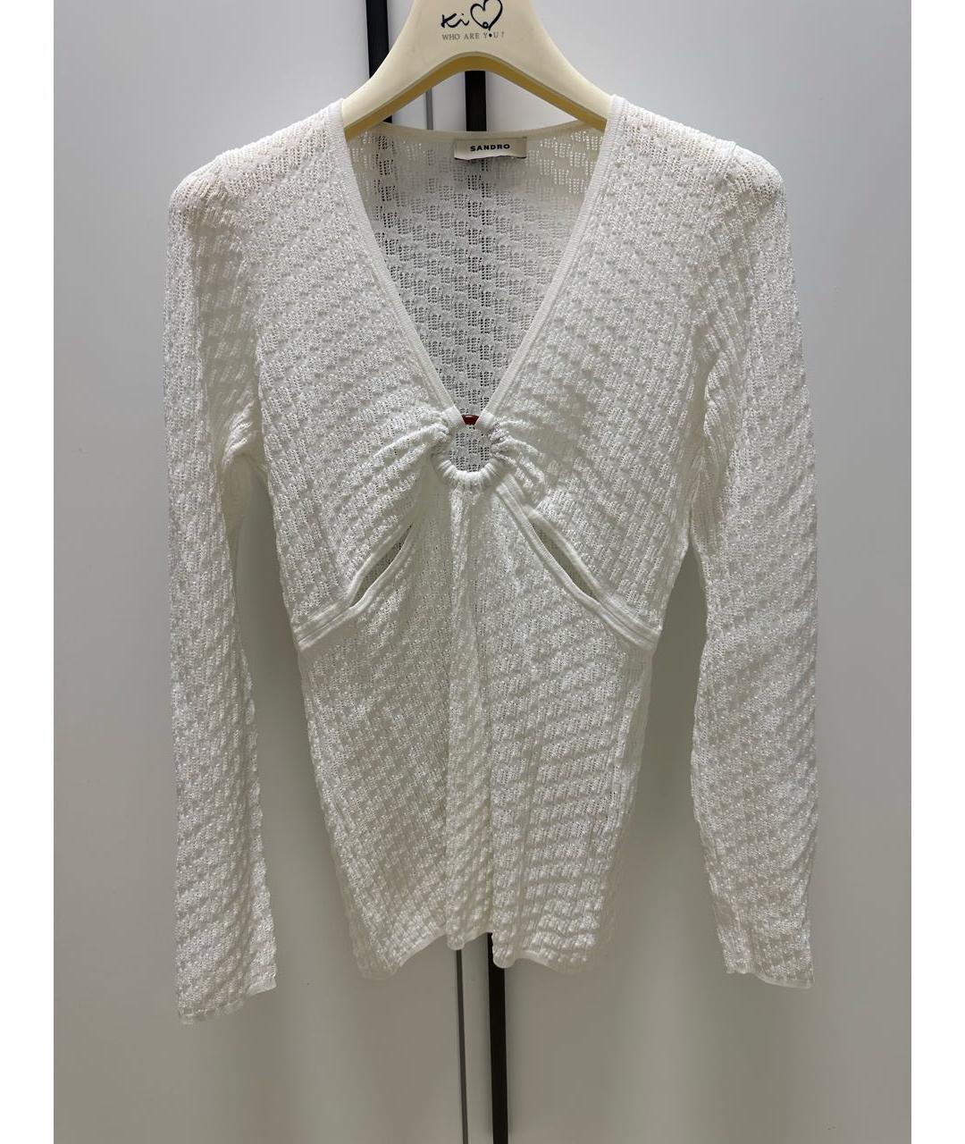 SANDRO Белый джемпер / свитер, фото 2