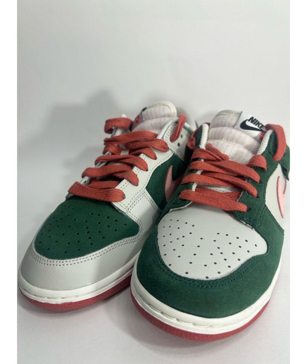 NIKE Зеленые замшевые кроссовки, фото 2