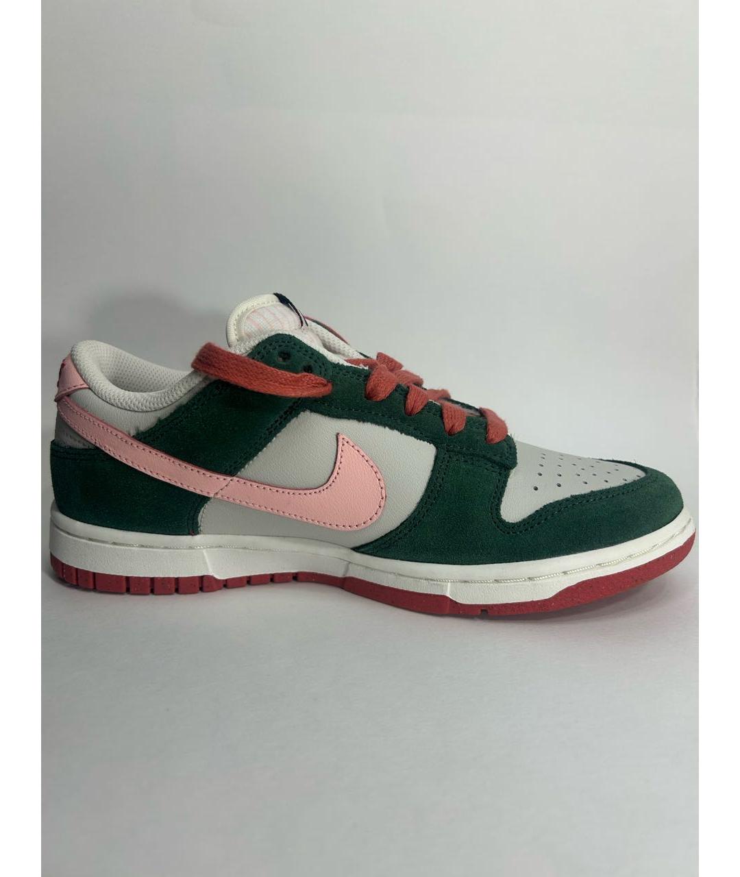 NIKE Зеленые замшевые кроссовки, фото 7