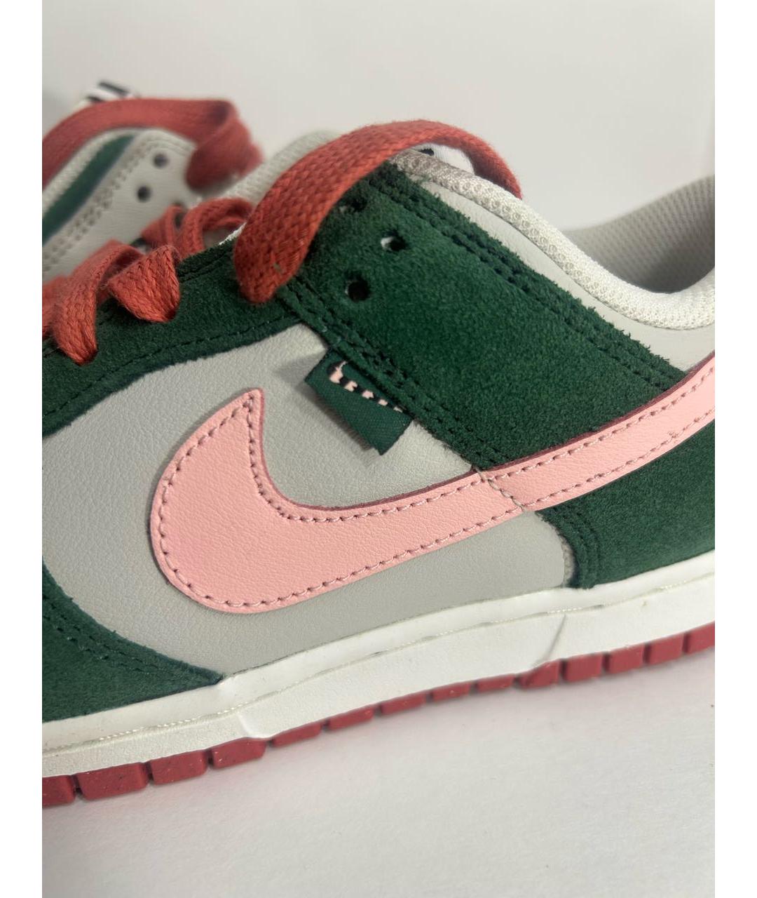 NIKE Зеленые замшевые кроссовки, фото 6