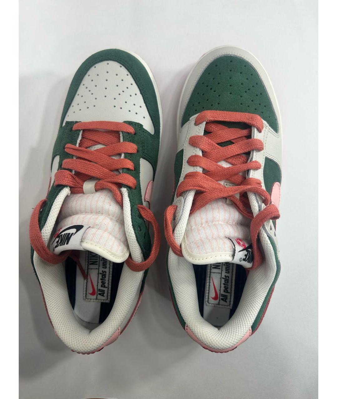 NIKE Зеленые замшевые кроссовки, фото 3