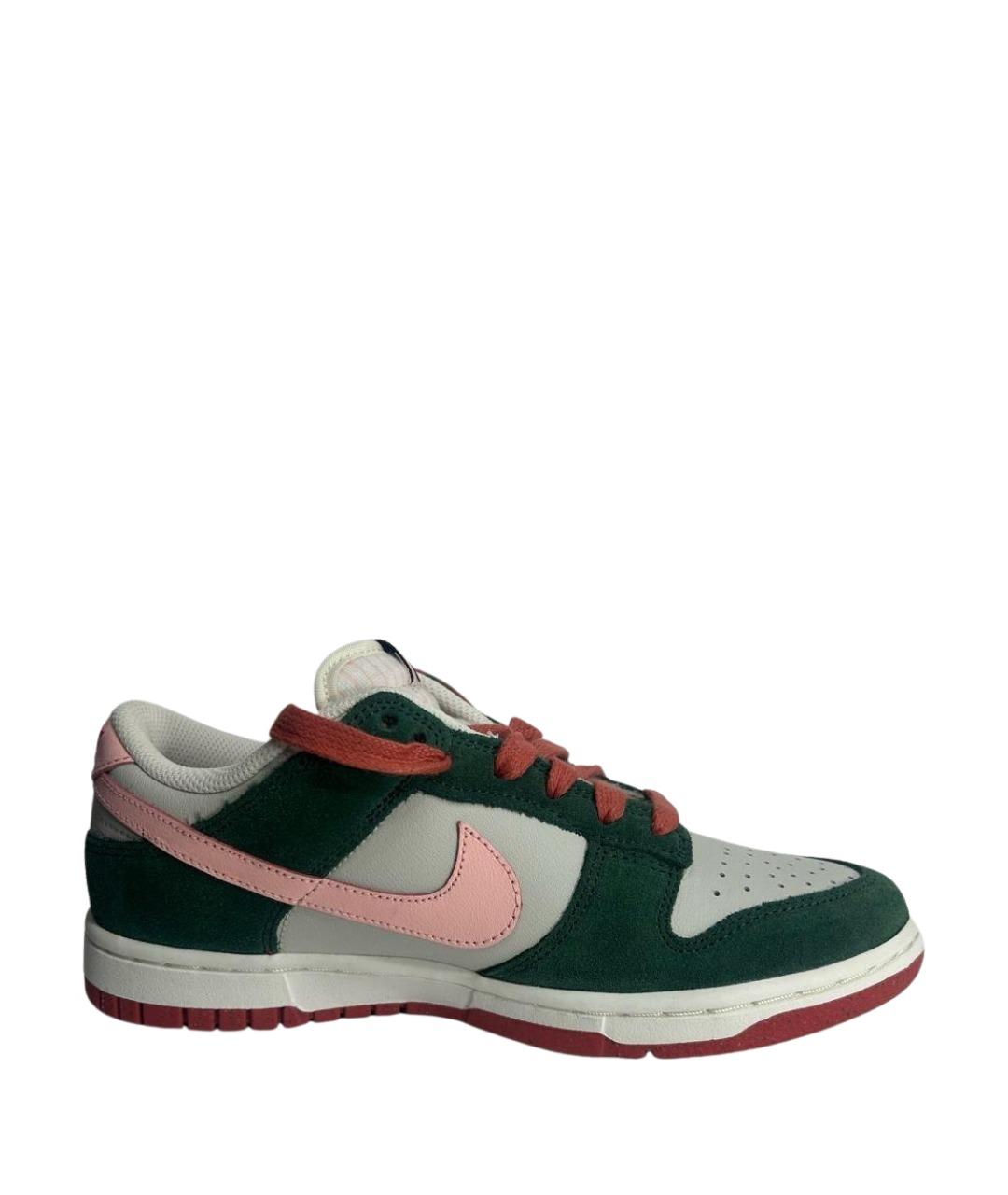 NIKE Зеленые замшевые кроссовки, фото 1