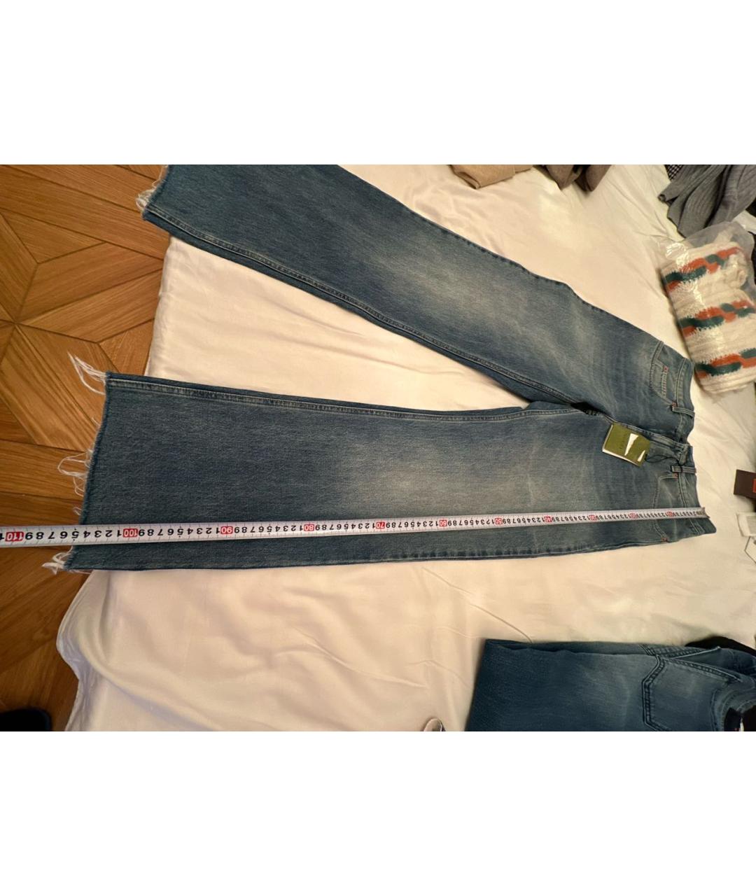 GUCCI Синие хлопковые прямые джинсы, фото 7