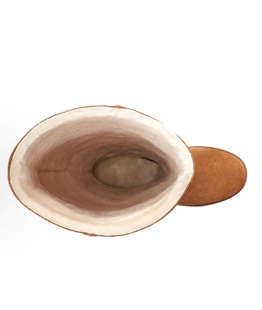 UGG AUSTRALIA Коричневые замшевые сапоги, фото 5