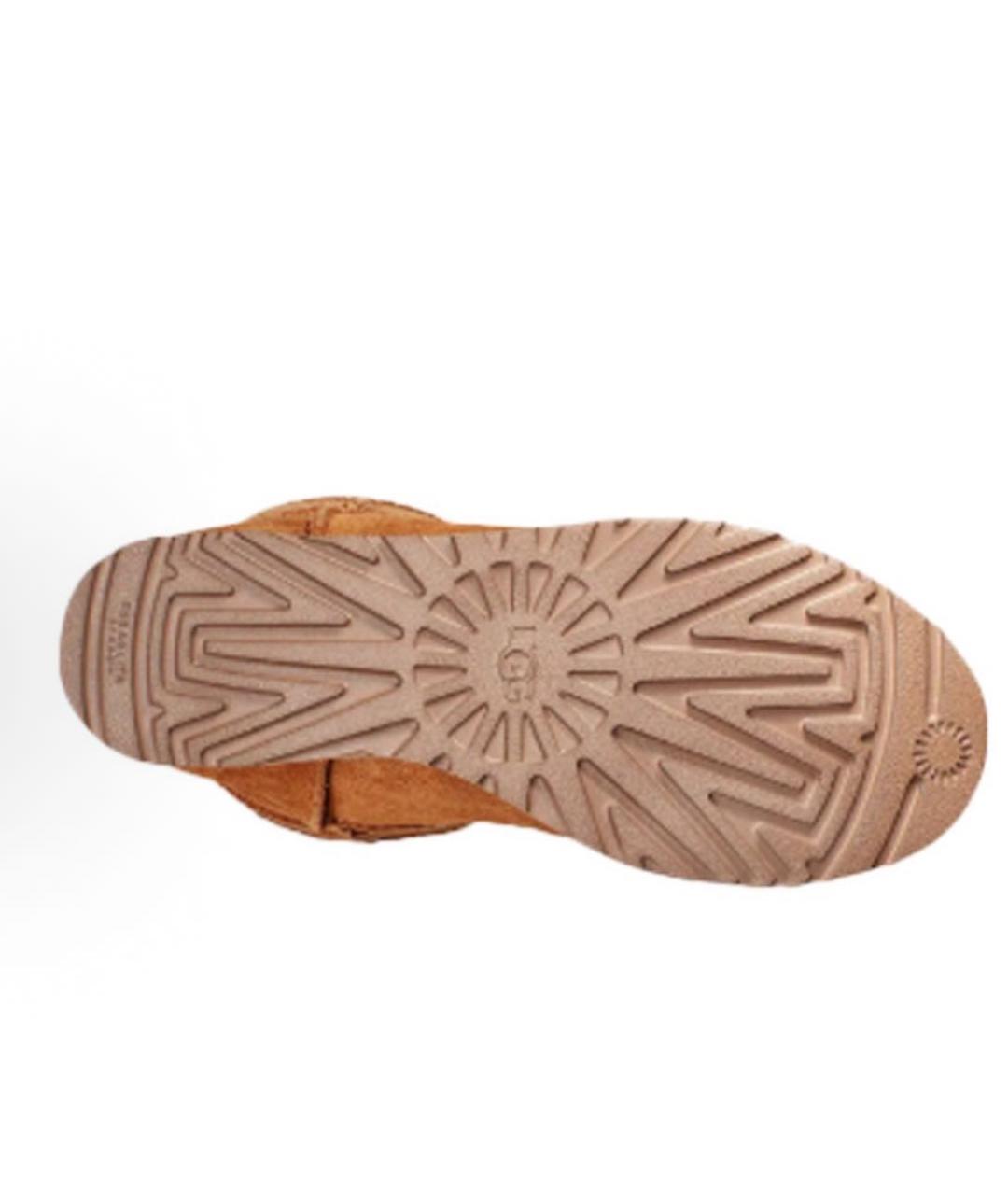 UGG AUSTRALIA Коричневые замшевые сапоги, фото 6