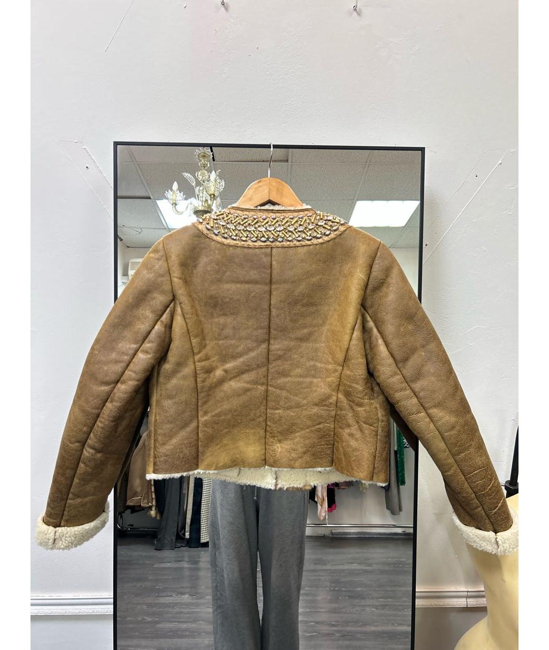 PRADA Коричневая дубленка, фото 8