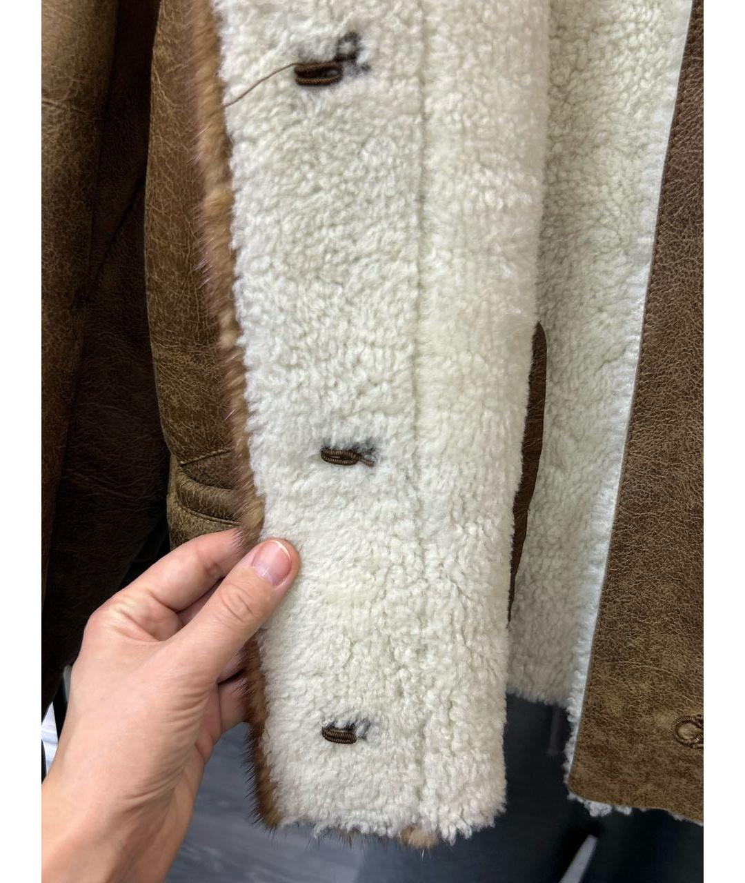 PRADA Коричневая дубленка, фото 5