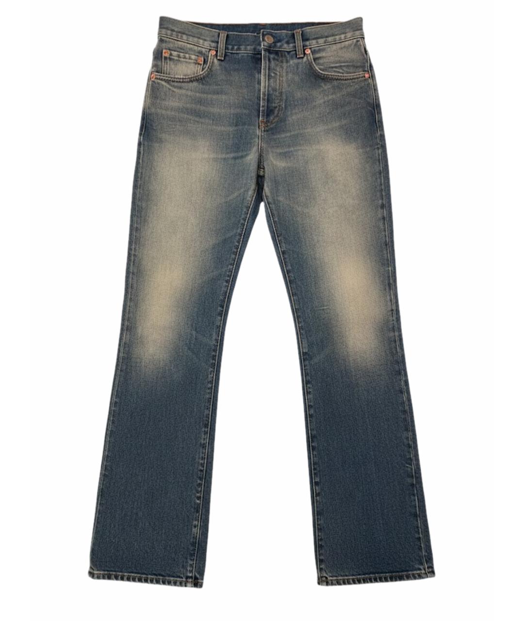 GUCCI Хлопковые прямые джинсы, фото 1