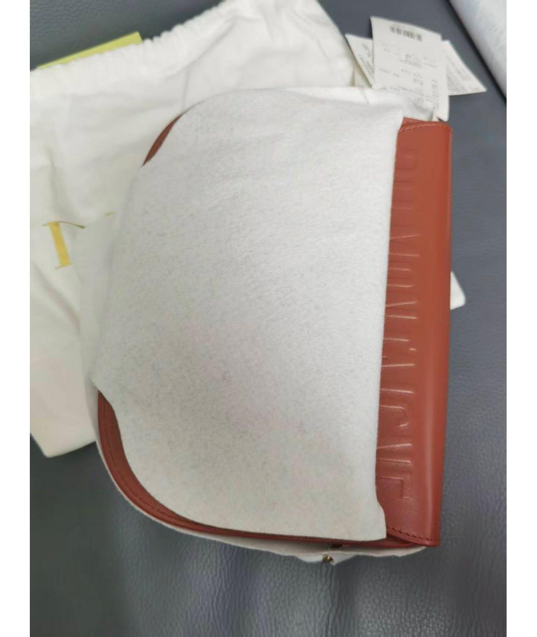 CHRISTIAN DIOR Коричневая кожаная сумка через плечо, фото 3