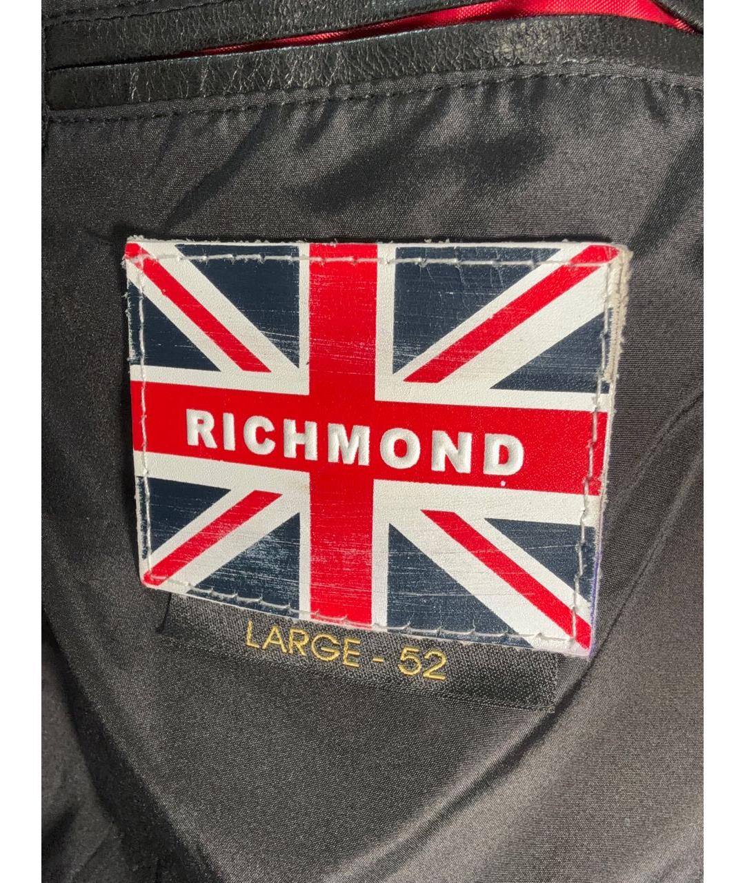 JOHN RICHMOND Черная кожаная куртка, фото 6