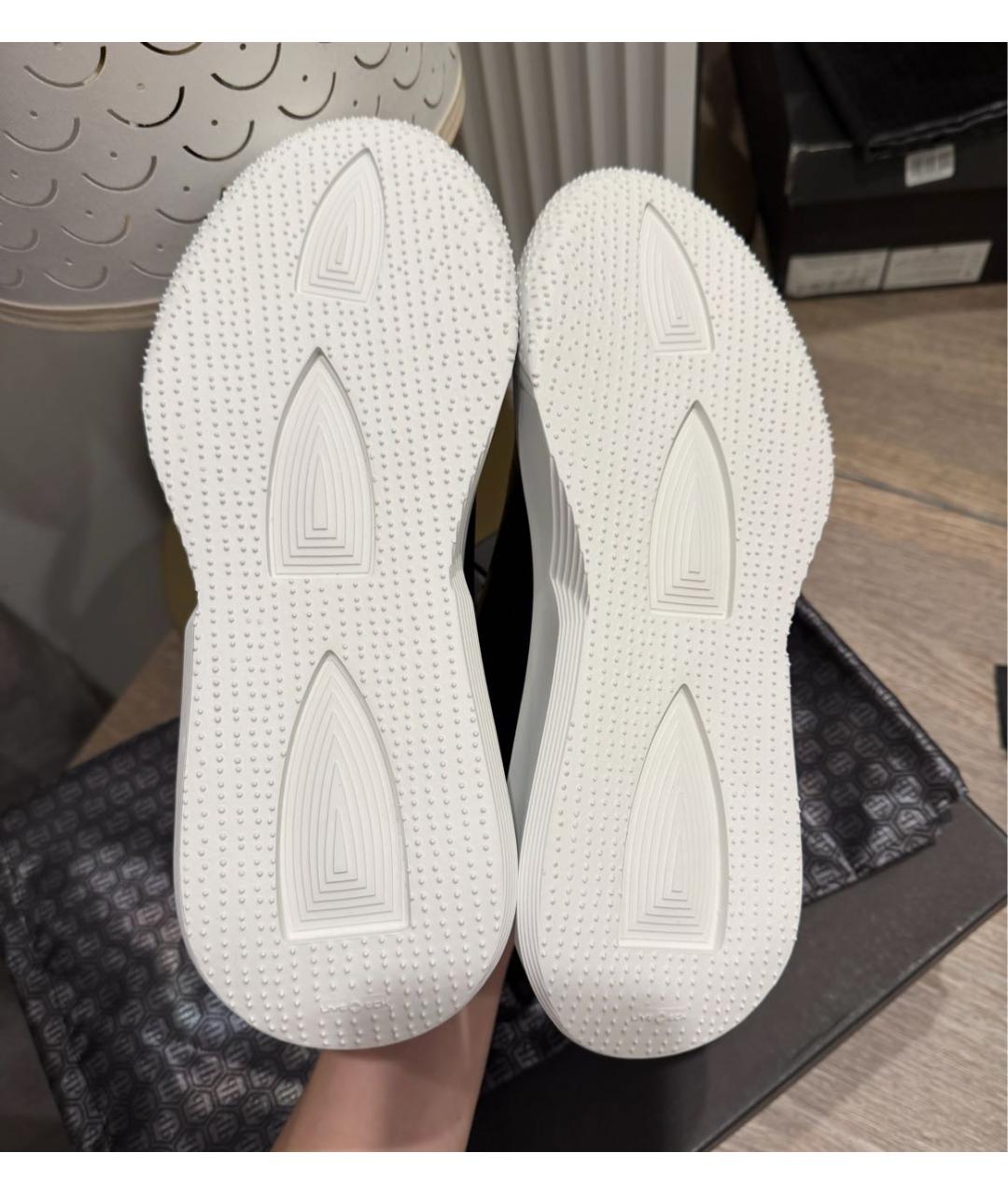 PHILIPP PLEIN Черные кожаные кеды, фото 7