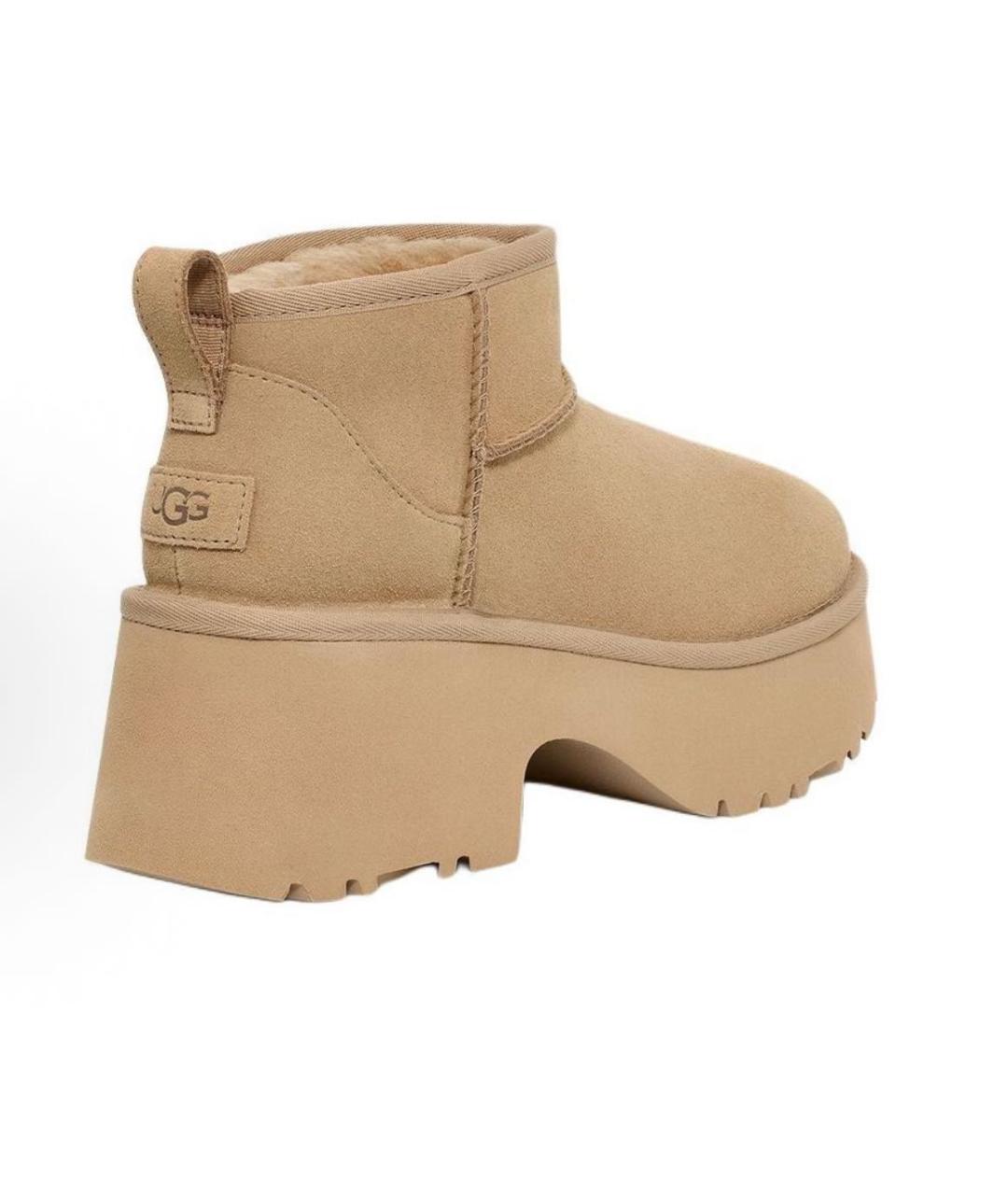 UGG AUSTRALIA Бежевые замшевые ботинки, фото 2