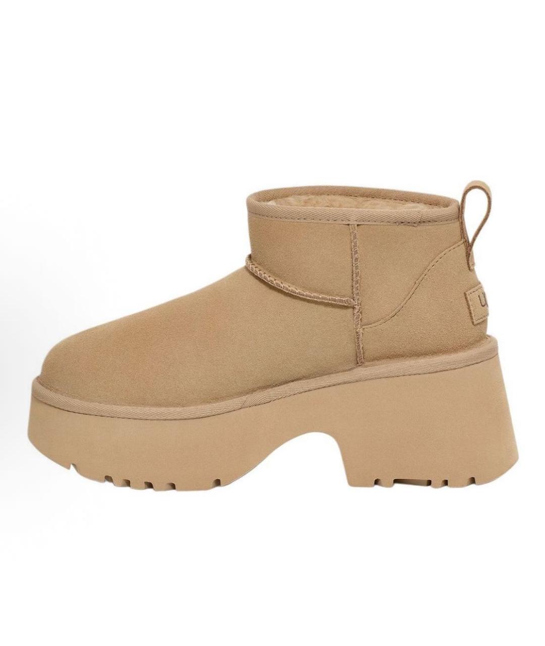 UGG AUSTRALIA Бежевые замшевые ботинки, фото 9