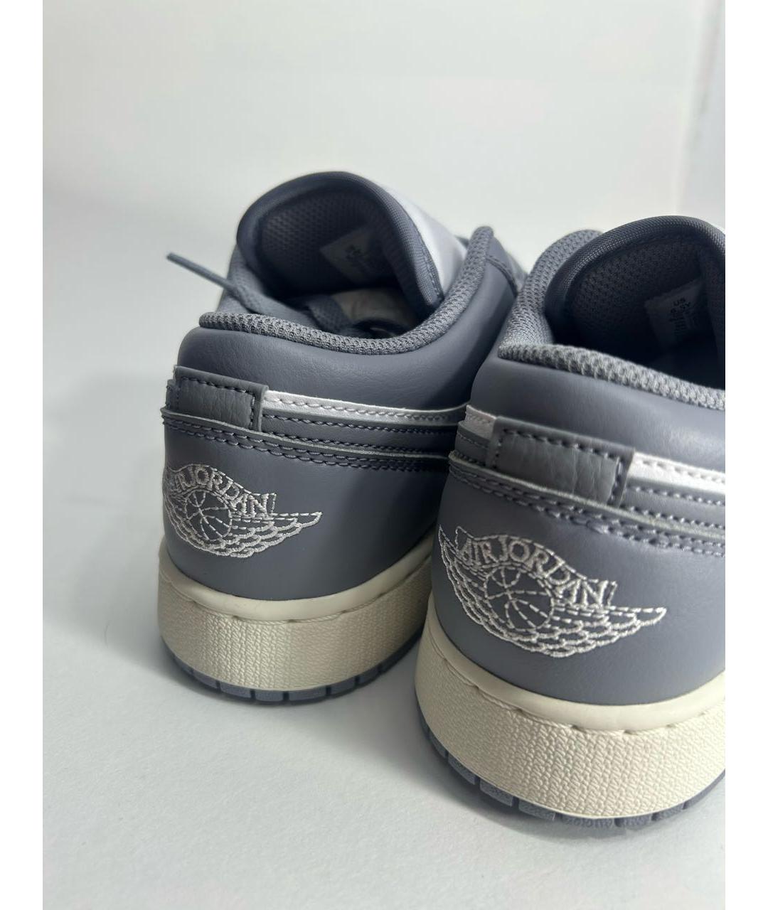 NIKE Серые кожаные кроссовки, фото 4