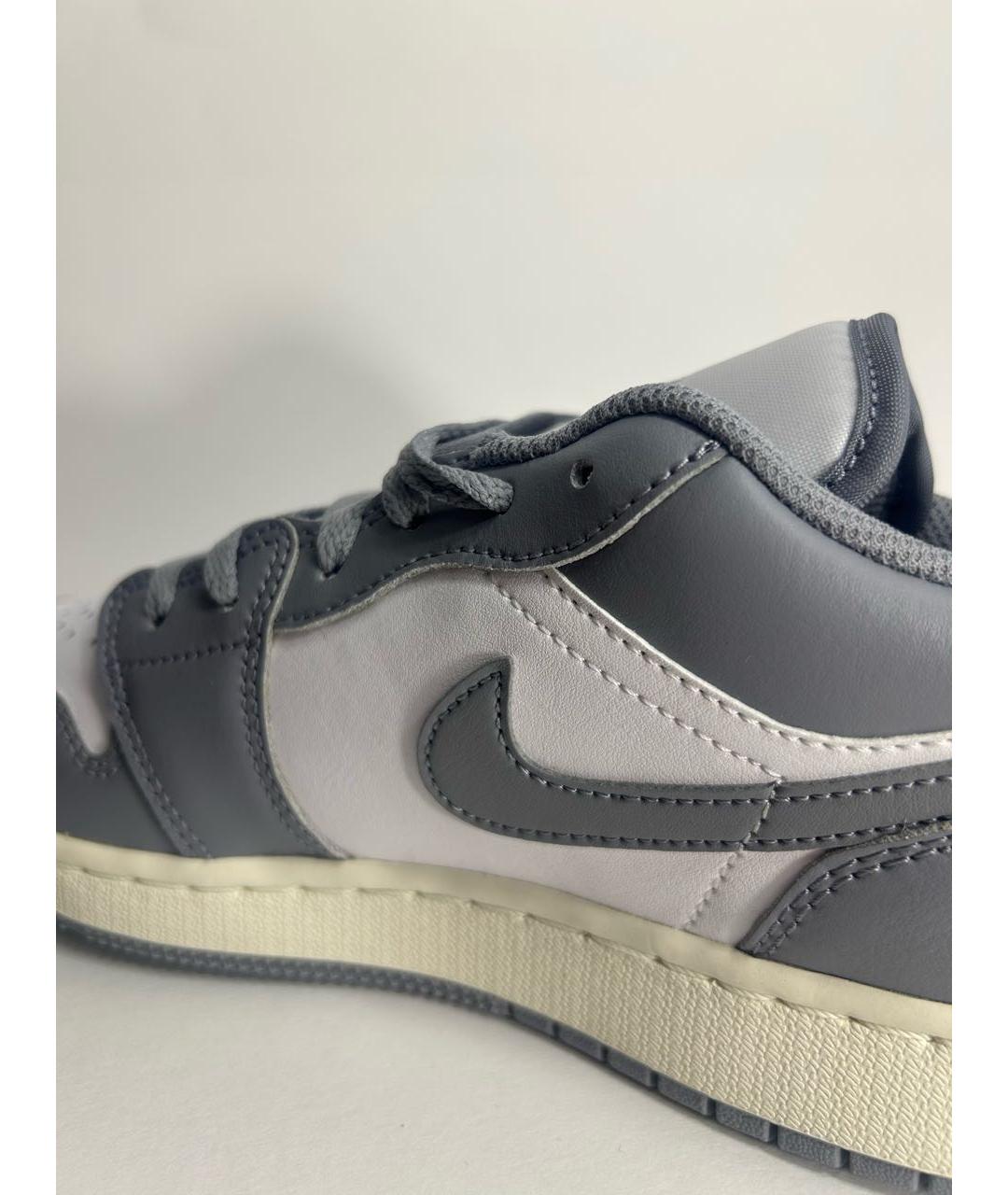 NIKE Серые кожаные кроссовки, фото 5